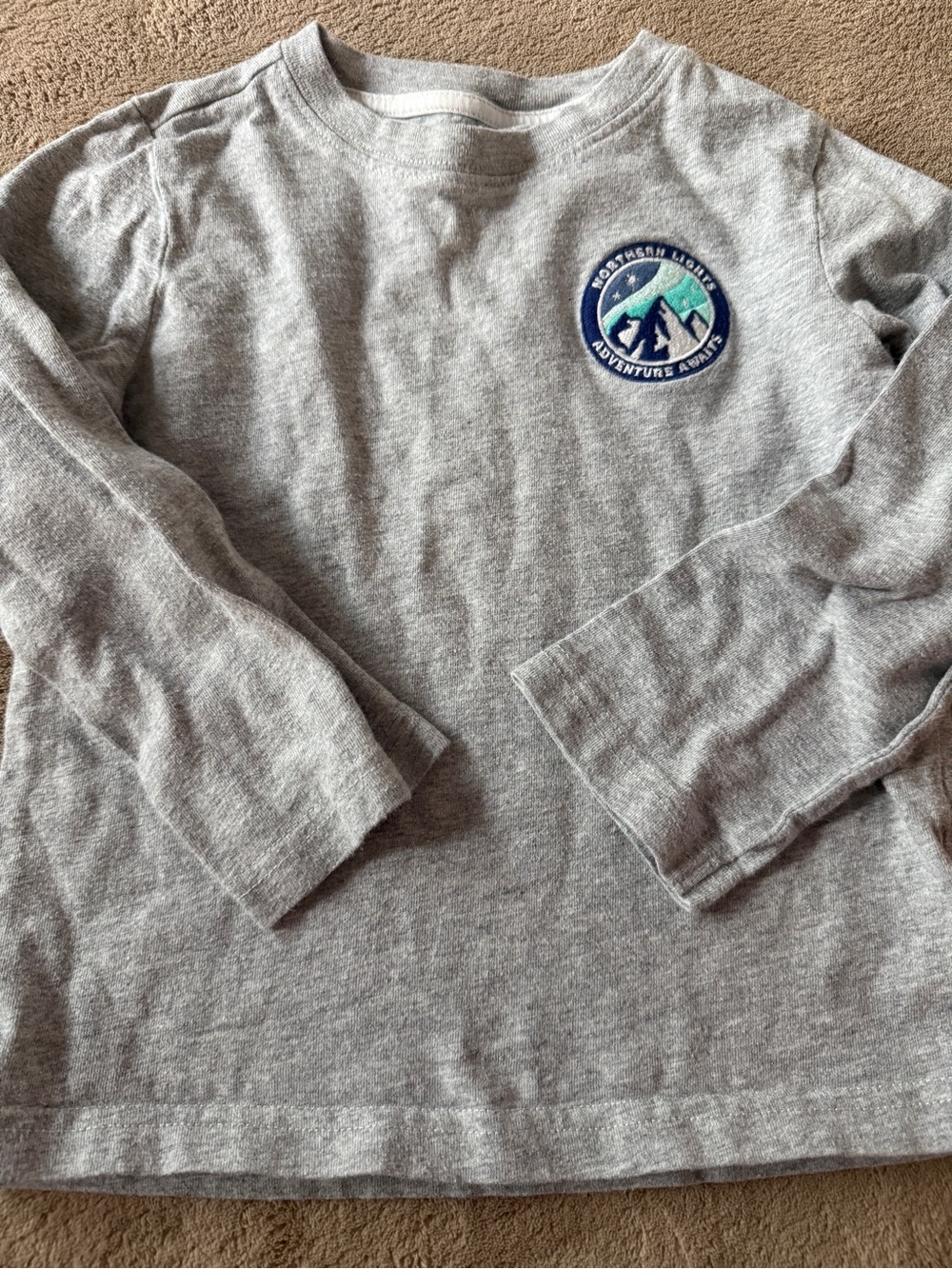 Janie and Jack Gray Northern Lights shirt